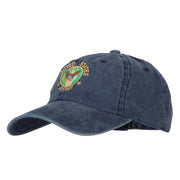 US Army Circle Symbol Embroidered Washed Cotton Twill Cap