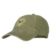 US Army Circle Symbol Embroidered Washed Cotton Twill Cap