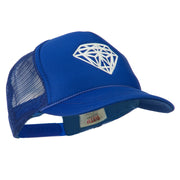 Youth Big Diamond Outline Embroidered Mesh Cap