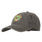 US Army Circle Symbol Embroidered Washed Cotton Twill Cap