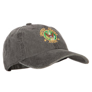 US Army Circle Symbol Embroidered Washed Cotton Twill Cap