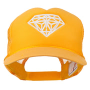 Youth Big Diamond Outline Embroidered Mesh Cap