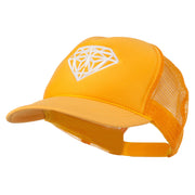 Youth Big Diamond Outline Embroidered Mesh Cap