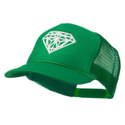 Youth Big Diamond Outline Embroidered Mesh Cap