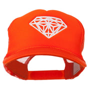 Youth Big Diamond Outline Embroidered Mesh Cap