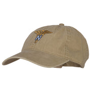 Army Nurse Corps Officer Embroidered Washed Buckled Cap