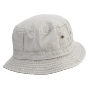 Football Runing Back Embroidered Washed Bucket Hats - Beige M-L