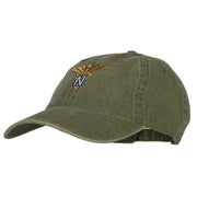 Army Nurse Corps Officer Embroidered Washed Buckled Cap