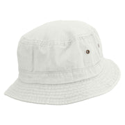 Football Runing Back Embroidered Washed Bucket Hats - White M-L