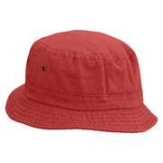 Football Runing Back Embroidered Washed Bucket Hats - Red M-L