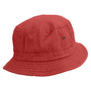 Football Runing Back Embroidered Washed Bucket Hats - Red M-L