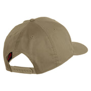 US Navy CPO Retired Military Embroidered Solid Cotton Twill Pro Style Cap - Khaki OSFM