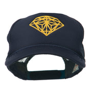 Youth Two Inches Diamond Embroidered Foam Mesh Cap