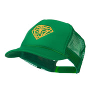 Youth Two Inches Diamond Embroidered Foam Mesh Cap