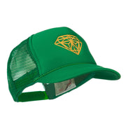 Youth Two Inches Diamond Embroidered Foam Mesh Cap