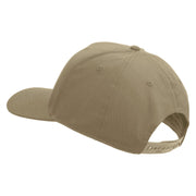 Licensed 82nd Airborne Retired Embroidered Solid Cotton Twill Pro Style Cap - Khaki OSFM