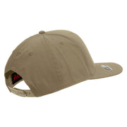 Licensed 82nd Airborne Retired Embroidered Solid Cotton Twill Pro Style Cap - Khaki OSFM