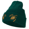 Big Yellow Eyes Embroidered Long Beanie