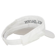 Yes, Daddy Embroidered Pro Style Cotton Washed Visor