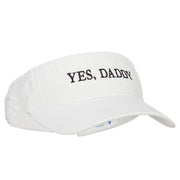 Yes, Daddy Embroidered Pro Style Cotton Washed Visor