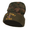 US Army Retired Military Embroidered Camo Beanie