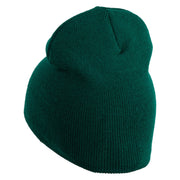 Nosferatu 1922 Count Orlok Symbol Embroidered 8 inch Acrylic Short Blank Beanie - Dark Green OSFM