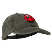 Yin and Yang Logo Embroidered Pigment Dyed Cap