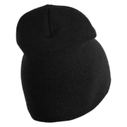 Nosferatu 1922 Count Orlok Symbol Embroidered 8 inch Acrylic Short Blank Beanie - Black OSFM