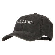 Yes Daddy Embroidered Unstructured Dyed Cotton Cap