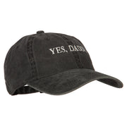 Yes Daddy Embroidered Unstructured Dyed Cotton Cap