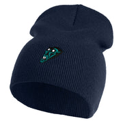 Nosferatu 1922 Count Orlok Symbol Embroidered 8 inch Acrylic Short Blank Beanie - Navy OSFM