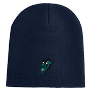 Nosferatu 1922 Count Orlok Symbol Embroidered 8 inch Acrylic Short Blank Beanie - Navy OSFM