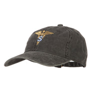 Army Medical Specialist Embroidered Washed Buckled Cap