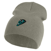 Nosferatu 1922 Count Orlok Symbol Embroidered 8 inch Acrylic Short Blank Beanie - Grey OSFM