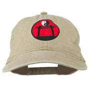 Yin and Yang Logo Embroidered Pigment Dyed Cap