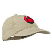 Yin and Yang Logo Embroidered Pigment Dyed Cap