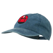 Yin and Yang Logo Embroidered Pigment Dyed Cap