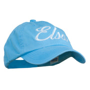 Youth Elsa Embroidered Washed Chino Twill Cap