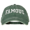 Famous Embroidered Washed Cotton Twill Cap