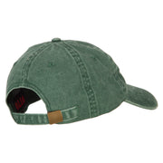 Famous Embroidered Washed Cotton Twill Cap