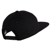 The Skeleton Dance 1929 Embroidered 5 Panel Cotton High Profile Flat Bill Unstructured Cap - Black OSFM