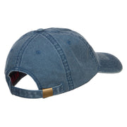 Fly Fishing Man Embroidered Washed Cap