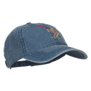 Fly Fishing Man Embroidered Washed Cap