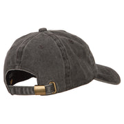 Famous Embroidered Washed Cotton Twill Cap