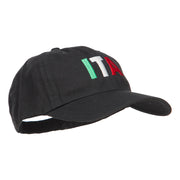 Italy ITA Flag Embroidered Low Profile Cap