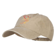 Fly Fishing Man Embroidered Washed Cap