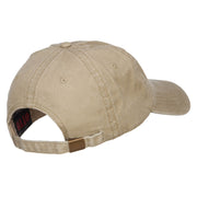 Fly Fishing Man Embroidered Washed Cap