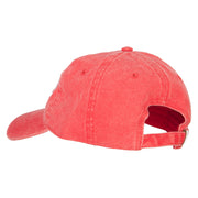 Famous Embroidered Washed Cotton Twill Cap