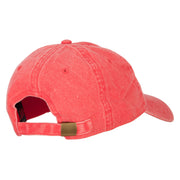 Famous Embroidered Washed Cotton Twill Cap