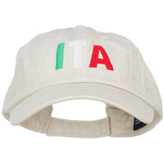 Italy ITA Flag Embroidered Low Profile Cap